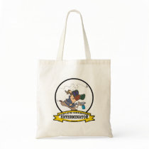 WORLDS GREATEST EXTERMINATOR MEN CARTOON TOTE BAG