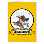 WORLDS GREATEST EXTERMINATOR MEN CARTOON cards