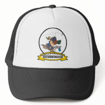 WORLDS GREATEST EXTERMINATOR MEN CARTOON MESH HATS