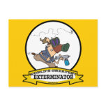 WORLDS GREATEST EXTERMINATOR MEN CARTOON postcards