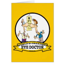 WORLDS GREATEST EYE DOCTOR MEN CARTOON CARD