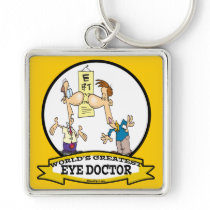 WORLDS GREATEST EYE DOCTOR MEN CARTOON KEYCHAINS