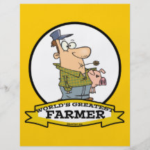 WORLDS GREATEST FARMER CARTOON FLYERS
