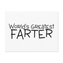 Worlds Greatest Farter Postcards
