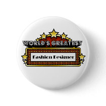 World's Greatest Fashion Designer Pin