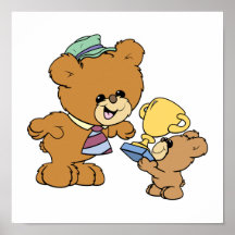 worlds greatest father cute teddy bears design posters