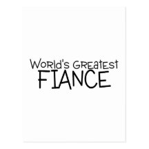 Worlds Greatest Fiance Post Card
