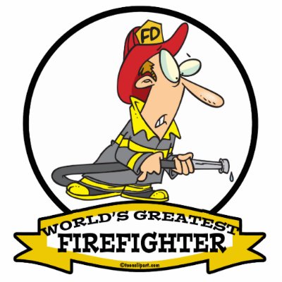 a cartoon firefighter