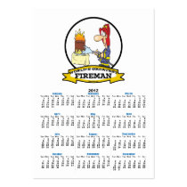 WORLDS GREATEST FIREMAN MEN CARTOON BUSINESS CARD TEMPLATES