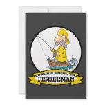 WORLDS GREATEST FISHERMAN MEN CARTOON invitations