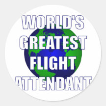 World's Greatest Flight Attendant Sticker