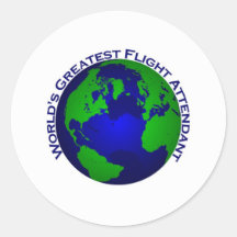 World's Greatest Flight Attendant Sticker