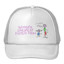 Worlds Greatest Foster Mom Mesh Hat