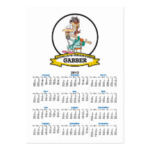 WORLDS GREATEST GABBER CARTOON BUSINESS CARD TEMPLATES