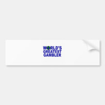 World's Greatest Gambler Bumper Sticker