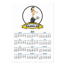 WORLDS GREATEST GAMBLER MEN CARTOON BUSINESS CARDS