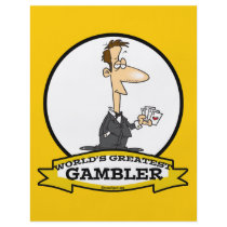 WORLDS GREATEST GAMBLER MEN CARTOON FULL COLOR FLYER