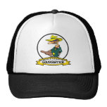WORLDS GREATEST GANGSTER MEN CARTOON TRUCKER HATS