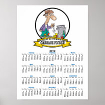 WORLDS GREATEST GARBAGE PICKER CARTOON POSTERS