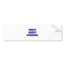 World's Greatest Garbageman Bumper Sticker