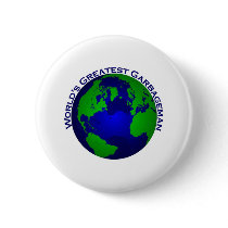 World's Greatest Garbageman Pinback Buttons