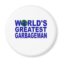 World's Greatest Garbageman Fridge Magnets