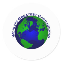 World's Greatest Garbageman Round Stickers