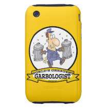 WORLDS GREATEST GARBOLOGIST MEN CARTOON IPHONE 3 TOUGH COVERS