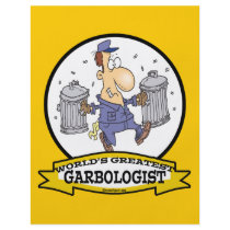 WORLDS GREATEST GARBOLOGIST MEN CARTOON PERSONALIZED FLYER