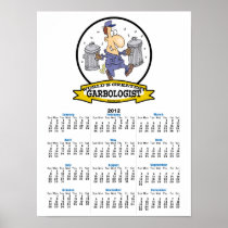 WORLDS GREATEST GARBOLOGIST MEN CARTOON POSTER