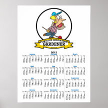 WORLDS GREATEST GARDENER WOMEN  CARTOON POSTER