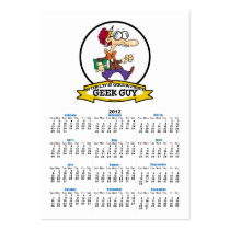 WORLDS GREATEST GEEK GUY CARTOON BUSINESS CARD TEMPLATE