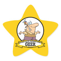 WORLDS GREATEST GEEK II CARTOON STAR STICKERS
