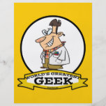 WORLDS GREATEST GEEK MEN CARTOON FLYERS