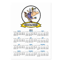 WORLDS GREATEST GEOCACHER MEN CARTOON BUSINESS CARD