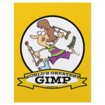 WORLDS GREATEST GIMP WOMEN CARTOON FLYER DESIGN