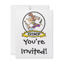 WORLDS GREATEST GIMP WOMEN CARTOON CUSTOM ANNOUNCEMENT