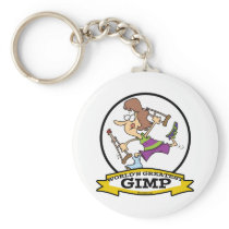 WORLDS GREATEST GIMP WOMEN CARTOON KEY CHAIN