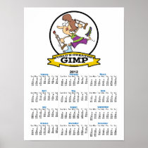 WORLDS GREATEST GIMP WOMEN CARTOON PRINT