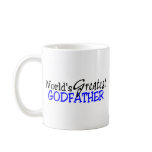 Worlds Greatest Godfather Blue Black mugs