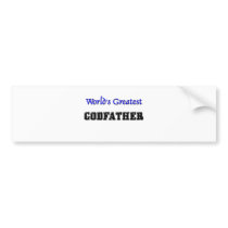 World's Greatest Godfather Bumper Stickers