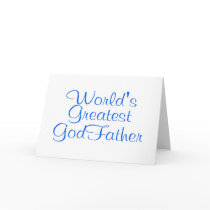 Worlds Greatest GodFather Greeting Cards