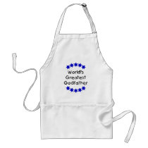 World's Greatest Godfather (dk. blue stars) Apron