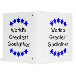 World's Greatest Godfather (dk. blue stars) binders