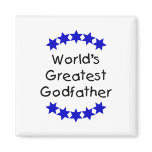 World's Greatest Godfather (dk. blue stars) magnets