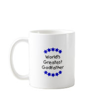 World's Greatest Godfather (dk. blue stars) Coffee Mugs