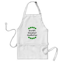 World's Greatest Godfather (green stars) Apron