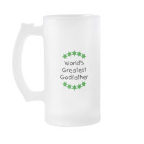 World's Greatest Godfather (green stars) Coffee Mugs