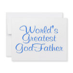 Worlds Greatest GodFather invitations