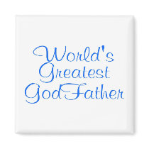 Worlds Greatest GodFather Refrigerator Magnets